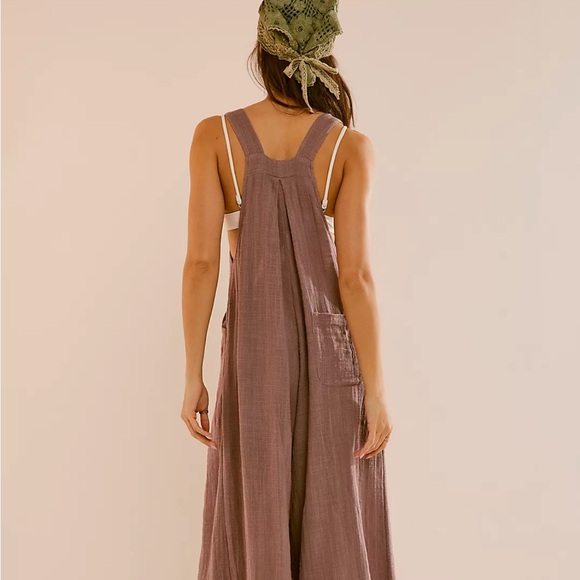 Free People Sun Drenched Overalls Small - Picture 6 of 6